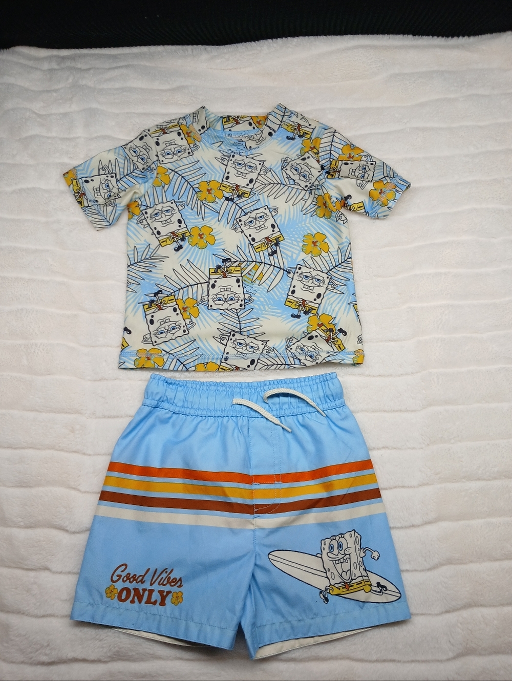 SpongeBob 2T Swim Set Good Vibes Only 2 Piece Swimwear